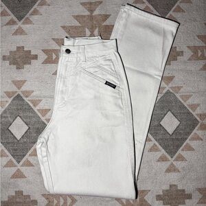 Vintage Rockies Bareback Western Jeans Off White